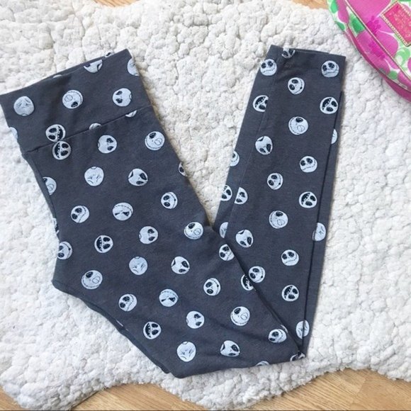 Disney Pants - DISNEY: Gray Nightmare Before Christmas Leggings M